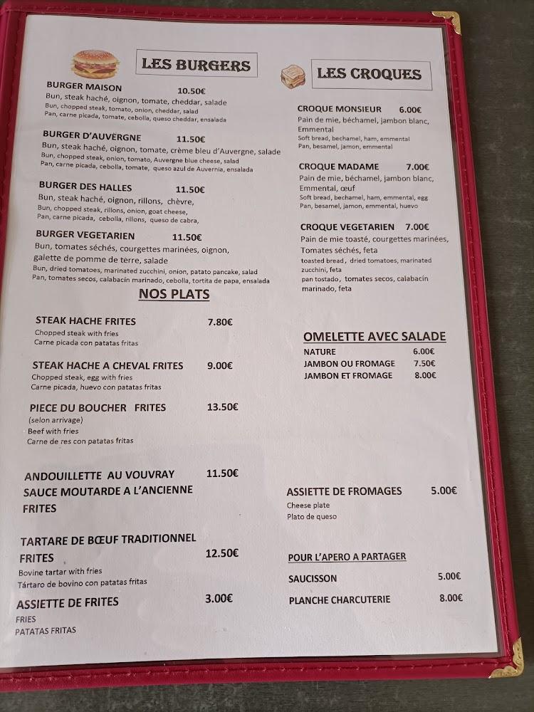Brasserie Des Halles - Menu Image 4