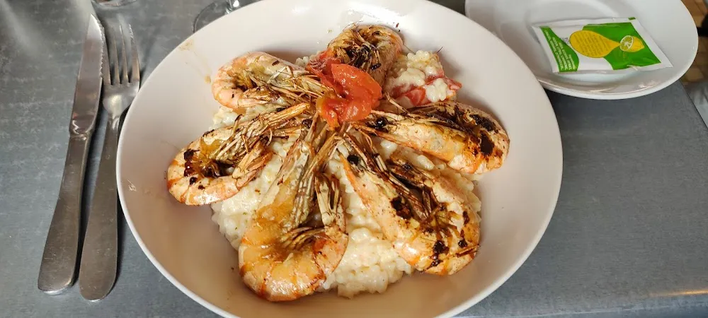 Risotto Aux Gambas Grillées